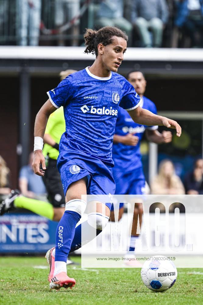 Gent s Mohammed El Adfaoui pictured in action during a friendly game between KAA Gent and Dutch FC Twente, at the summer training camp of Belgian first division soccer team KAA Gent in De Lutte, Losser, the Netherlands on Saturday 18 July 2026, to prepare for the upcoming 2026-2027 season. TOM GOYVAERTS TomxGoyvaerts x181417330x
