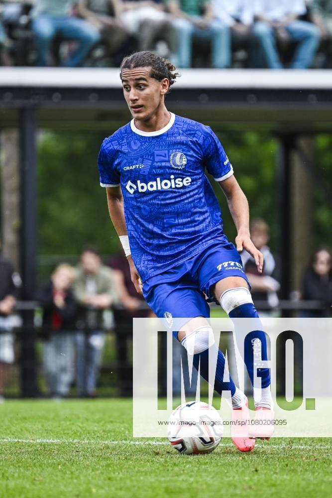 Gent s Mohammed El Adfaoui pictured in action during a friendly game between KAA Gent and Dutch FC Twente, at the summer training camp of Belgian first division soccer team KAA Gent in De Lutte, Losser, the Netherlands on Saturday 18 July 2026, to prepare for the upcoming 2026-2027 season. TOM GOYVAERTS TomxGoyvaerts x181420236x