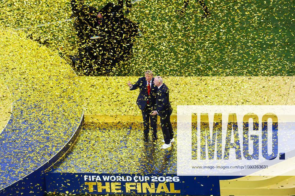 KW29 #2 FIFA President Gianni Infantino and US President Donald Trump after the trophy presentation Spain v Argentina, 2026 FIFA World Cup, WM, Weltmeisterschaft, Fussball Final, Football, New York New Jersey Stadium, East Rutherford, New Jersey, USA - 19 Jul 2026East Rutherford New York New Jersey Stadium New Jersey (NJ) United States of America