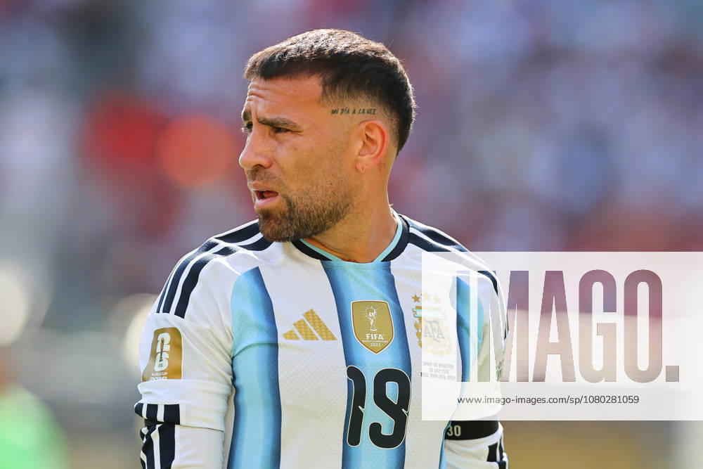 EAST RUTHERFORD, NJ - JULY 19: Nicolas Otamendi 19 of Argentina during the FIFA World Cup, WM, Weltmeisterschaft, Fussball 26 Final between Spain and Argentina on July 19, 2026 at New York New Jersey Stadium in East Rutherford, New Jersey. (Photo by Rich Graessle Icon Sportswire) SOCCER: JUL 19 FIFA World Cup 26 Final - Spain v Argentina Icon26071928940