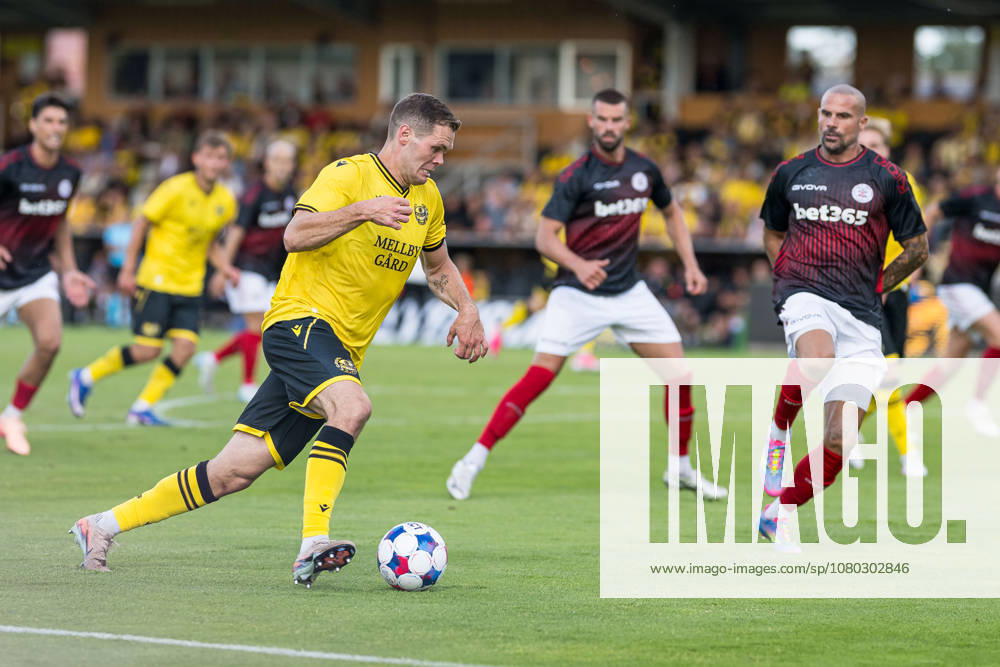 Jacob Bergström of Mjällby during the UEFA Champions League qualifying match between Mjällby and Lincoln Red Imps on July 21, 2026 in Hällevik. Photo by Christoffer Borg Mattisson, BILDBYRAN COP 261 CB0541 soccer football fotball UEFA Champions League Champions League Mjällby Lincoln Red Imps bbeng