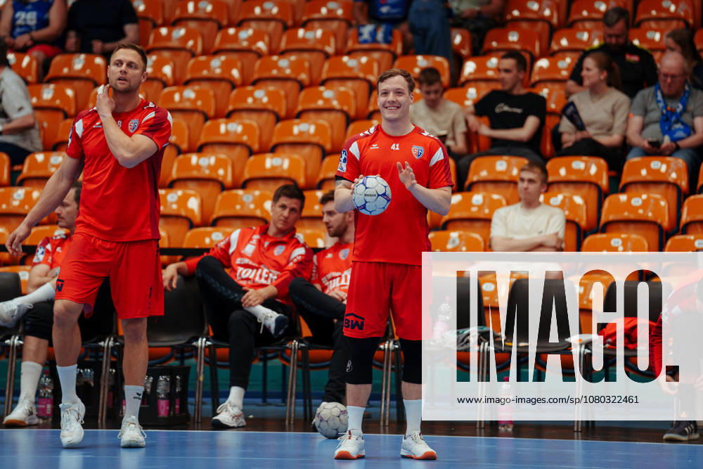 2 Handball Bundesliga 32 Matchday Dessau Roßlauer HV 06 SG BBM Bietigheim Till Hermann SG BBM Bietigheim, 41 at the Warming at 22 05 2026 in Anhalt Arena, Dessau Rosslau Saxony Anhalt Dessau Rosslau Anhalt Arena Dessau Saxony Anhalt Germany