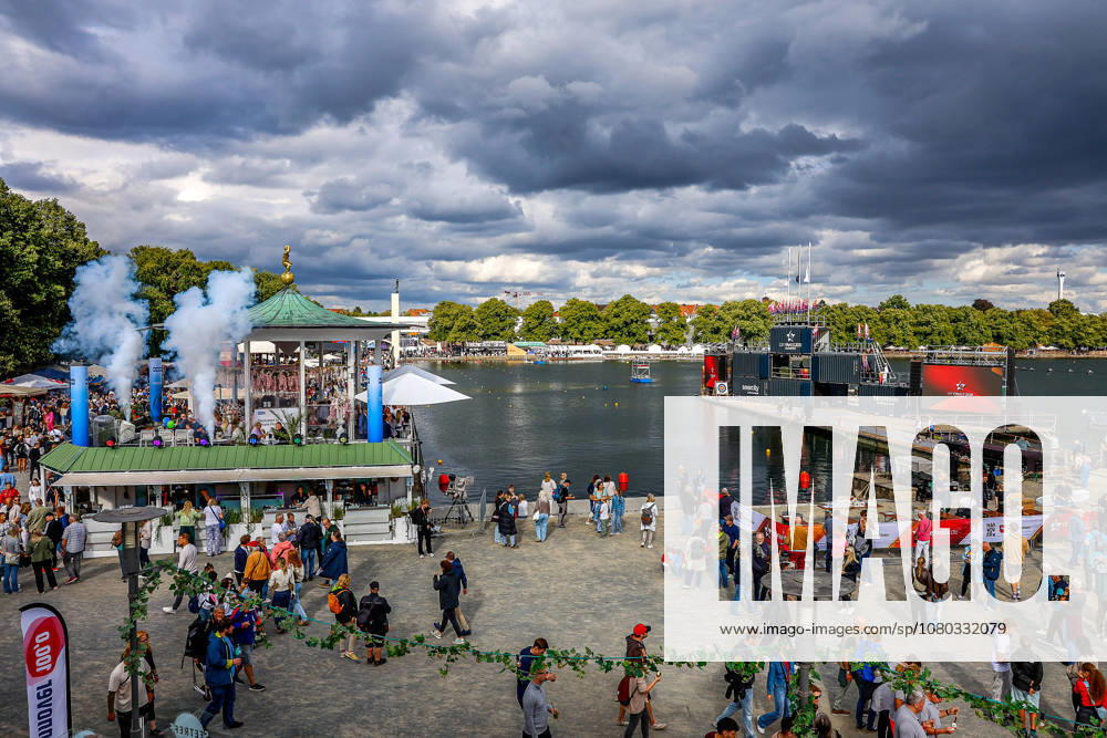 The Finals 2026 Hannover Opening Ceremony, The Finals Hannover 2026, Presentation of the 24 Sports, View of the North Shore of the Maschsee in Hannover, North Shore of Lower Saxony, Hannover Region, Germany