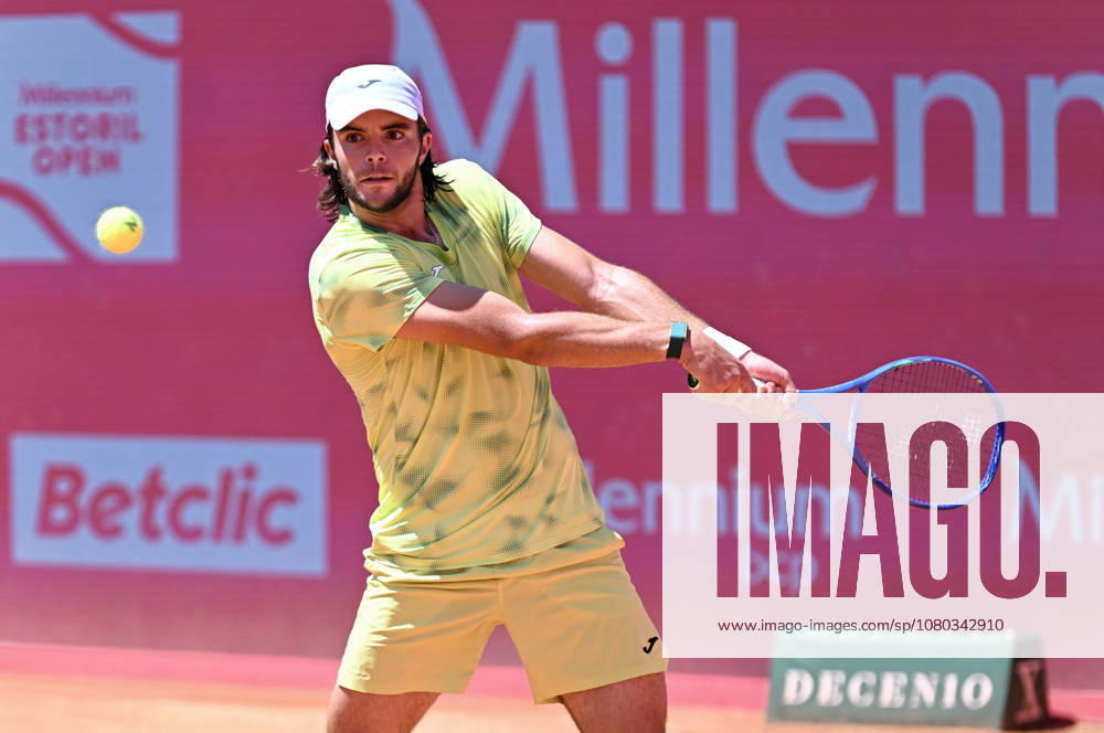 ATP 250 Estoril Open Tennis Tournament Round of 16: Jaime Faria vs. Gonzalo Bueno ESTORIL, LISBON, PORTUGAL JULY 23, 2026 Jaime Faria of Portugal during his match against Gonzalo Bueno of Chile in the Round of 16 at the ATP 250 Estoril Open, held at the Estoril Tennis Club in Estoril, Lisbon, Portugal