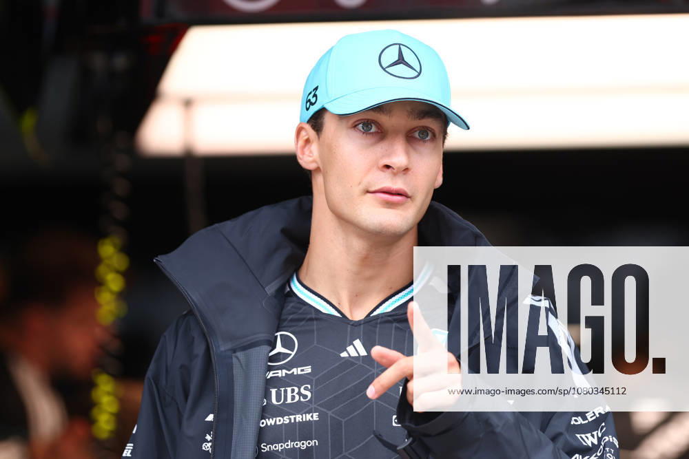 F1 Hungarian Gran Prix George Russell of Mercedes-AMG F1 Team looks on during previews ahead of the F1 Grand Prix of Hungary at Hungaroring on July 23, 2026 in Mogyorod, Hungary. Mogyorod Hungaroring Hungary