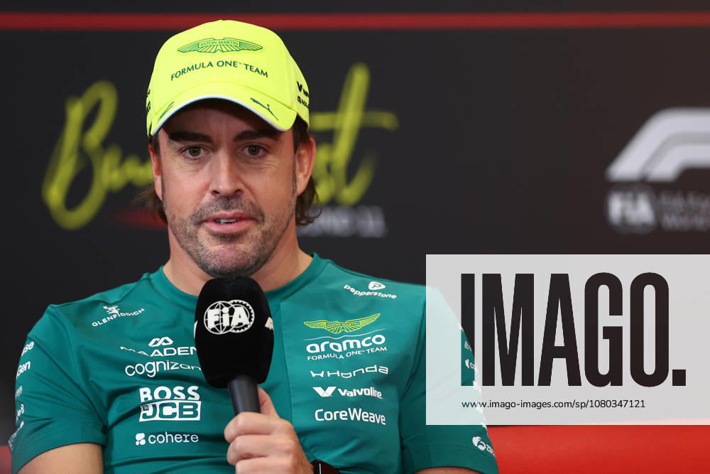 F1 Hungarian Gran Prix Fernando Alonso of Aston Martin Aramco Formula 1 Team during press conference, PK, Pressekonferenz ahead previews ahead of the F1 Grand Prix of Hungary at Hungaroring on July 23, 2026 in Mogyorod, Hungary. Mogyorod Hungaroring Hungary