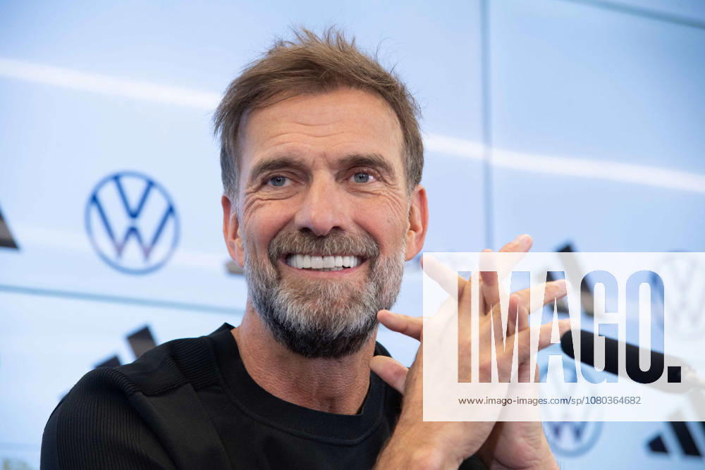 National Team Coach Jürgen Klopp, GER Portrait, Close-up, Single Image, Single Subject, DFB press conference to introduce Juergen Klopp as the new national soccer coach, DFB Campus in Frankfurt on July 24, 2026 Â