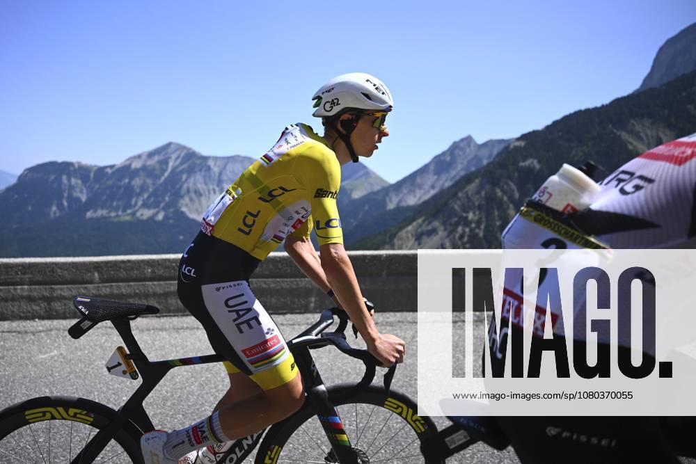 Tour de France 2026 Stage 19 ALPE D HUEZ, FRANCE - JULY 24 : Pogacar Tadej (SLO) of UAE Team Emirates - XRG during stage 19 of the 113rd edition of Tour de France an UCI World Tour 2.UWT cycling road race stage for Men Elite of 128 km with start in Gap and finish in Alpe d Huez on July 24, 2026 in Alpe d Huez, France, 24 07 2026 ( Motordriver Kurt Vandenborre - Alpe d Huez France