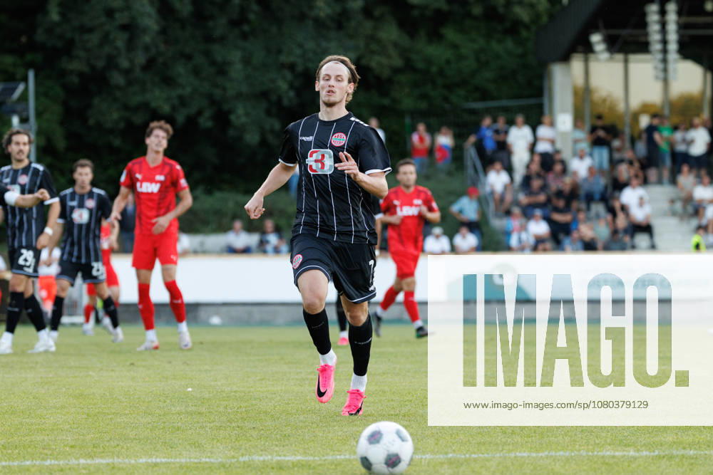 Daniele Sgodzaj 7, TSV Landsberg, during the match between TSV Landsberg and FC Memmingen, soccer, men s, Bavarian Regional League, 2026–2027, Matchday 1 on July 24, 2026, in Landsberg am Lech, Sportpark, Bavaria, Germany