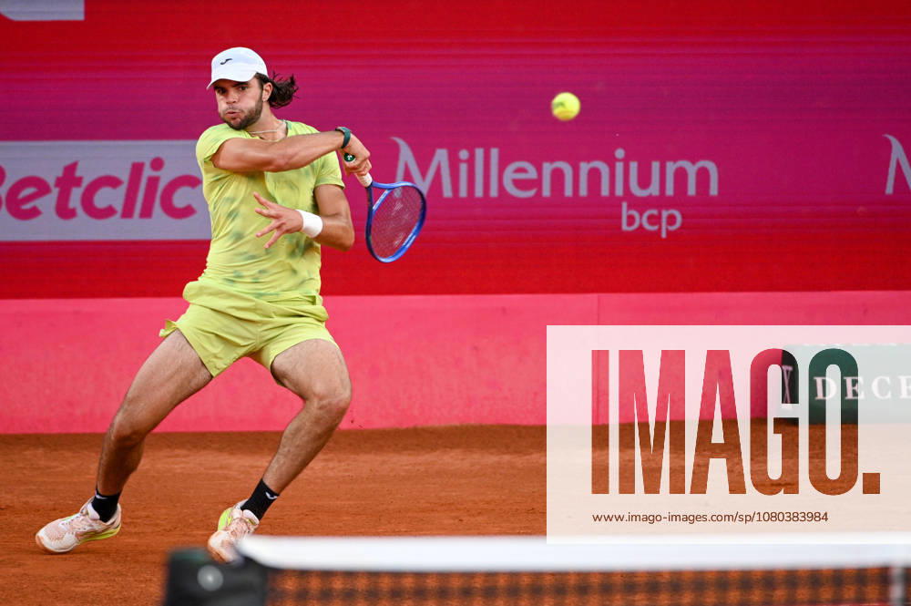 JAIME FARIA in action during the Quarter-finals at the Millennium Estoril Open ATP, Tennis Herren tennis tournament at Clube de Tenis do Estoril. Lisbon Portugal - ZUMAr238 20260724_zip_r238_074