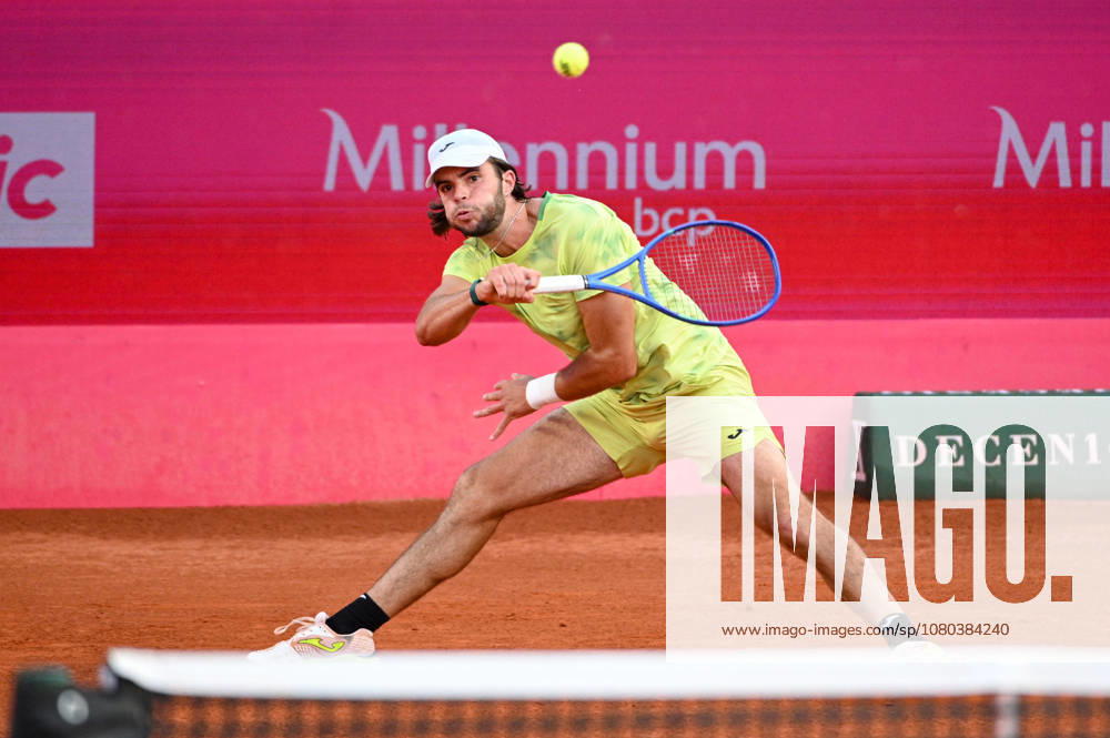 JAIME FARIA in action during the Quarter-finals at the Millennium Estoril Open ATP, Tennis Herren tennis tournament at Clube de Tenis do Estoril. Lisbon Portugal - ZUMAr238 20260724_zip_r238_085
