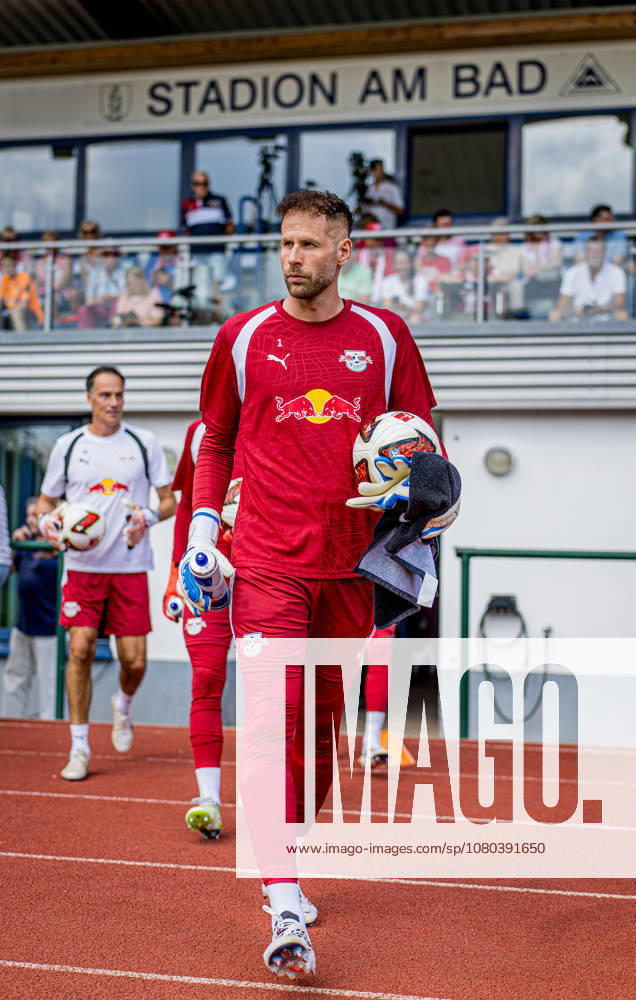 Leipzig Goalkeeper Peter Gulacsi Friendly Match: RB Leipzig vs. VSG Altglienicke, July 18, 2026, Markranstädt, Stadion am Bad Friendly Match: RB Leipzig vs. VSG Altglienicke