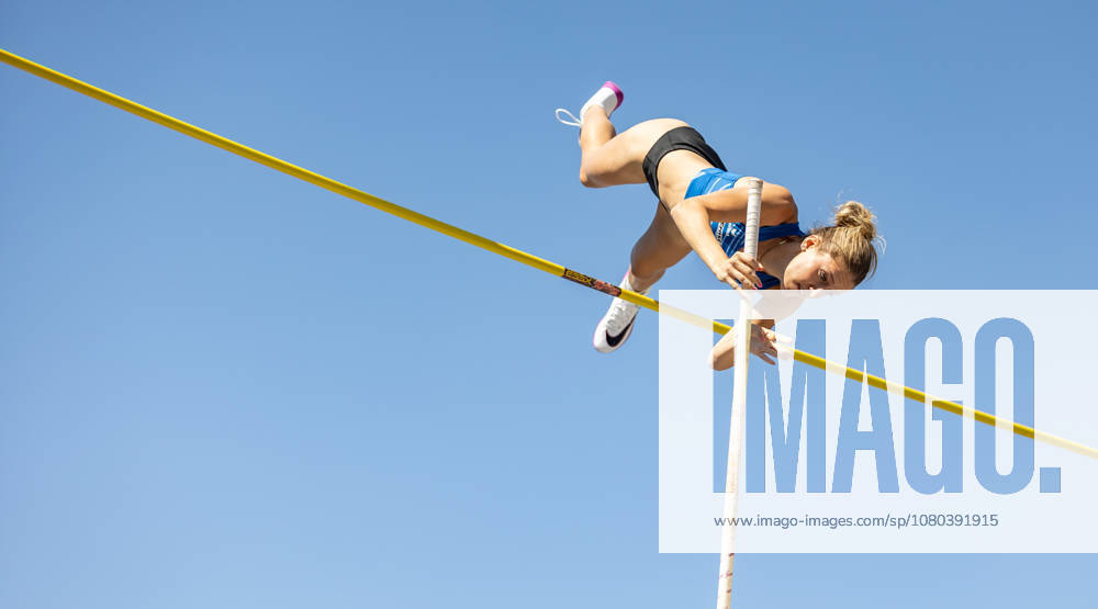German Track and Field Championships—Women’s Pole Vault, Hanover, July 24, 2026 Tamineh Steinmeyer of LAZ Zweibrücken in the women’s pole vault at the German Track and Field Championships—Women’s Pole Vault on July 24, 2026, at Opernplatz in Hanover, Lower Saxony