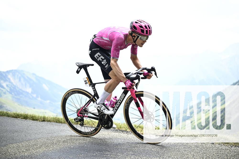 German Georg Steinhauser of EF Education-EasyPost pictured in action during stage 20 of the 2026 Tour de France cycling race, a stage of 171km Le Bourg d Oisans to Alpe d Huez, on Saturday 25 July 2026. The 113th edition of the Tour de France starts on Saturday 4 July in Barcelona, Spain, and will finish in Paris, France on the 26th of July. JASPERxJACOBS x182000652x