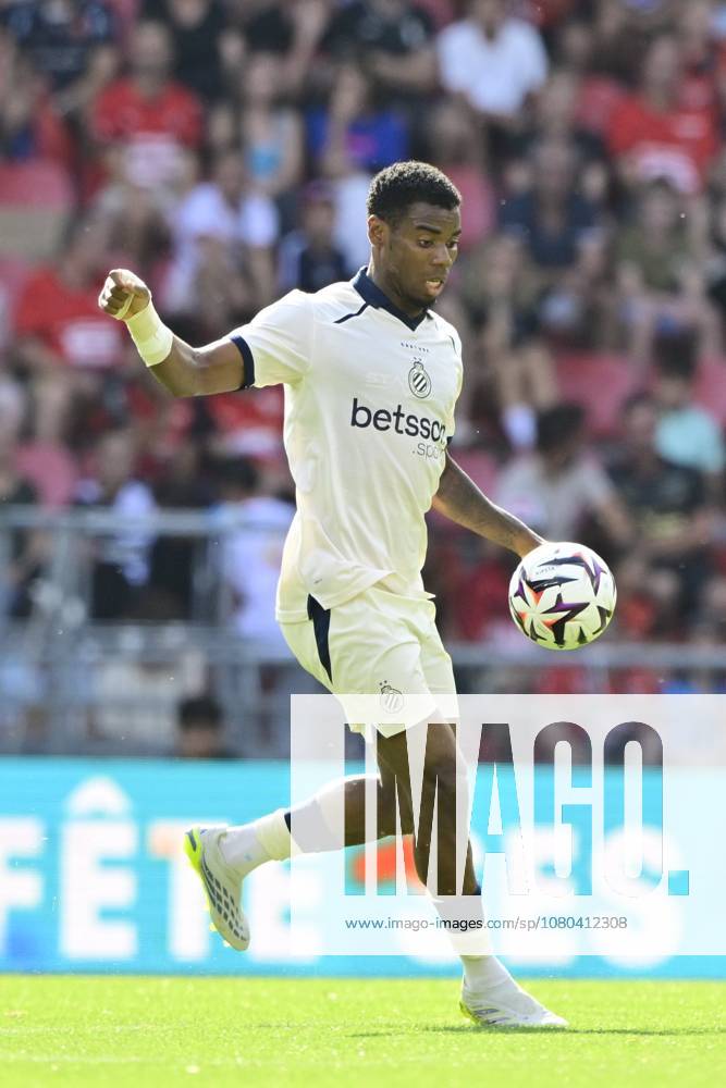 Stade Rennais vs Club Brugge - friendly match RENNES, FRANCE - July 25 : Onyedika Nwadike Raphael midfielder of Club Brugge pictured during a friendly match between Stade Rennais and Club Brugge on July 25, 2026 in Rennes, France, 25 07 2026 Rennes France