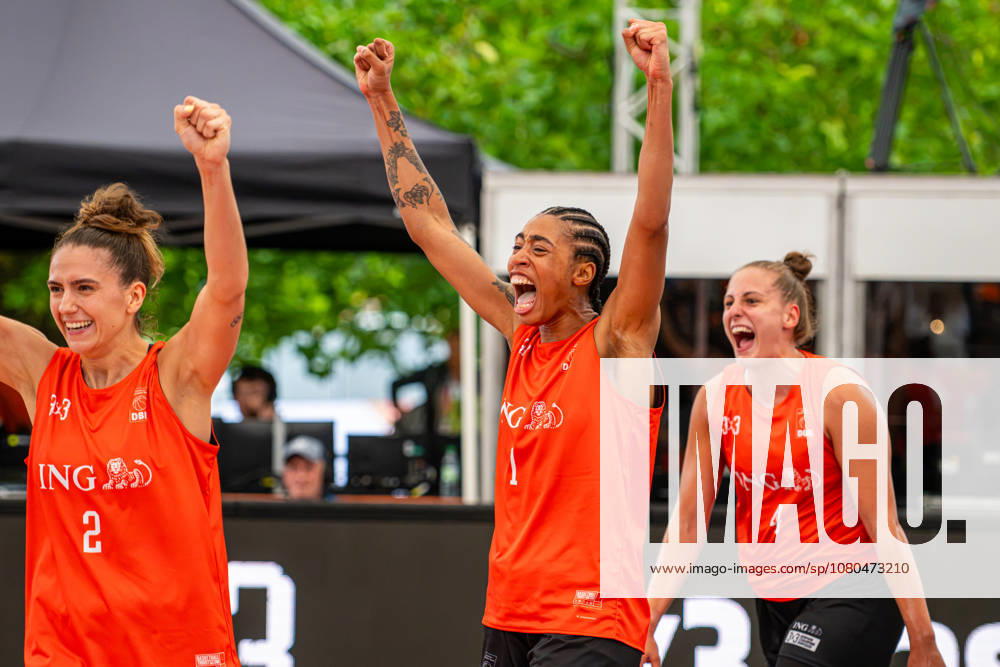 SVD 49 Dortmund (orange) vs. Wedel (black) Women s 3x3 Basketball Final, The Finals 2026, July 26, 2026, New City Hall, Hanover, GER,