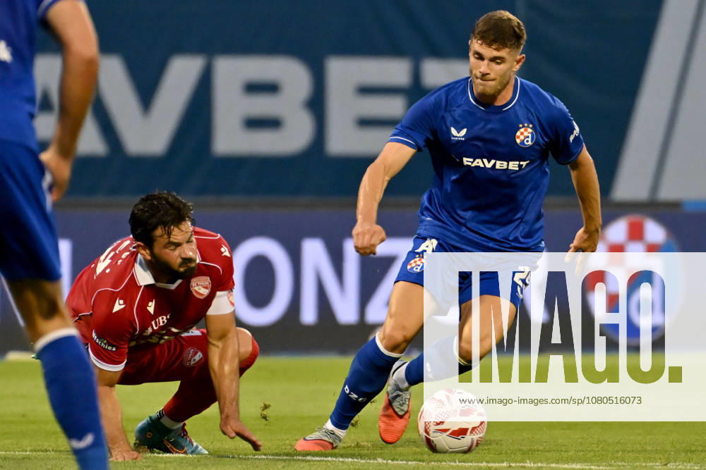 ZAGREB; CROATIA - JULY 28: Moris Valincic of Dinamo Zagreb during the UEFA Champions League QR-2 second match between Dinamo Zagreb (CRO) and Thun (SUI) at Stadion Maksimir, Zagreb on July 28, 2026 in Zagreb, Croatia. (Photo by Igor Kupljenik Sports Press Photo).