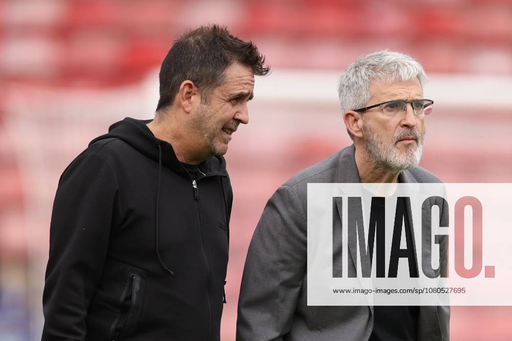 Aston Villla technical director Roberto Olabe (r) Aston Villa v Real Sociedad, Pre Season Friendly, Football, Pallet-Track Bescot Stadium, Walsall, UK - 28 Jul 2026Walsall Pallet-Track Bescot Stadium United Kingdom