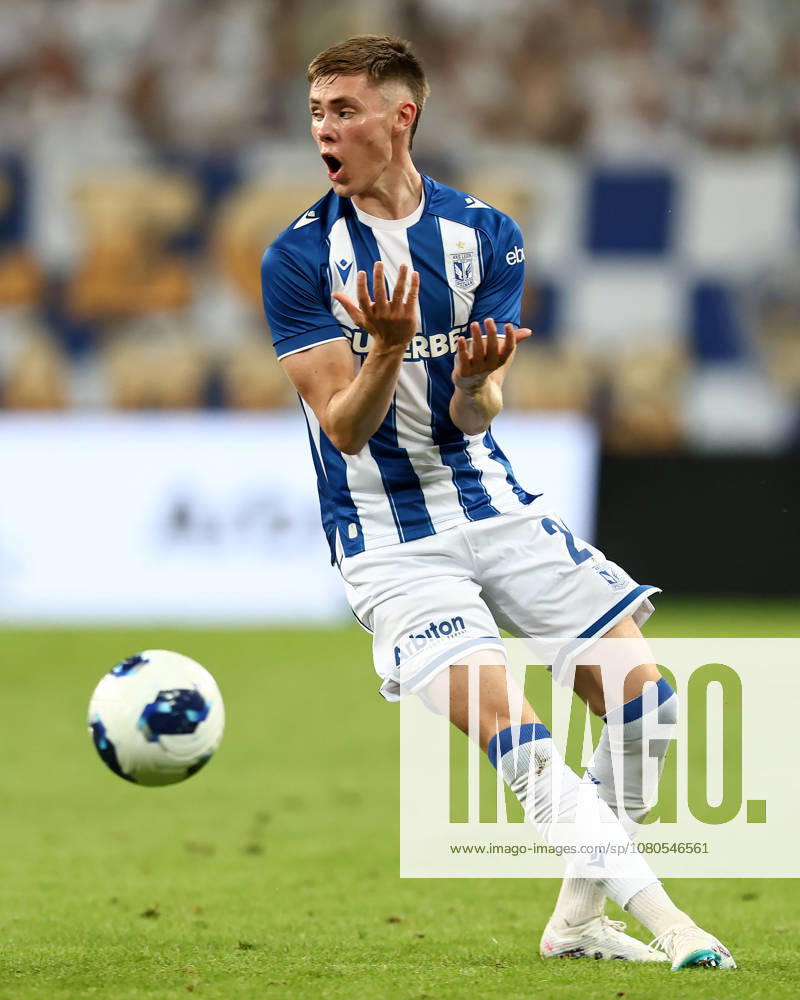 Lech Poznan V Aarhus GF - UEFA Champions League 2026 2027 Second Qualifying Round Second Leg Gisli Thordarson during the UEFA Champions League 2026 2027 Second Qualifying Round Second Leg match between Lech Poznan and Aarhus GF at Enea Stadium in Poznan, Poland, on July 29, 2026. Poznan Poland