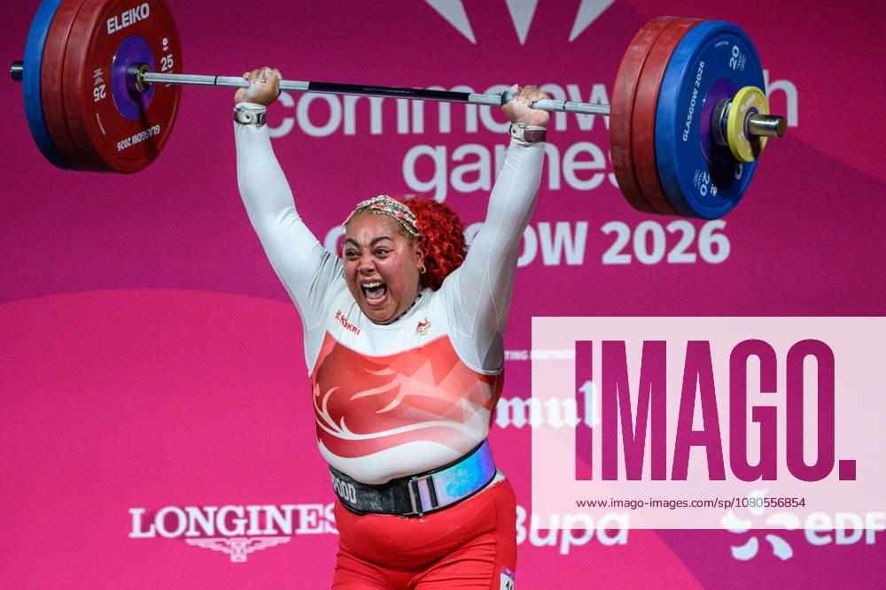 Emily CAMPBELL of England takes a world record in the Womens +86kg weightlifting.2026 Glasgow Commonwealth Games at Armadillo, Glasgow, Scotland on Thursday 30 July 2026. Glasgow Scotland - ZUMAr144 20260730_zap_r144_008