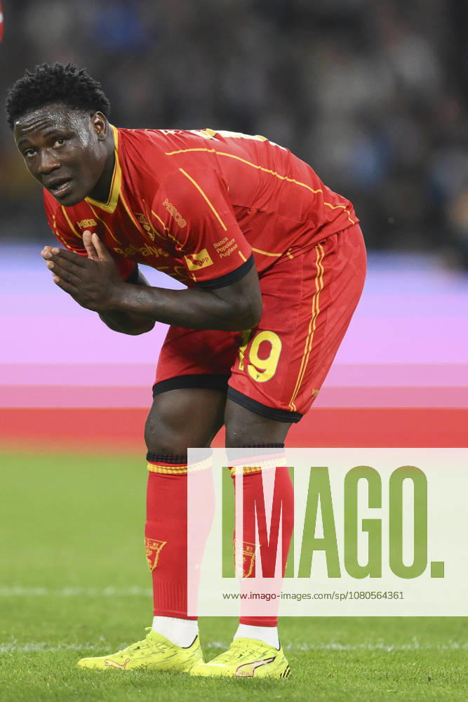 2026 Serie A EniLive Football Match SSC Napoli v US Lecce Mar 14 14 Mar 2026; Maradona Stadium, Naples, Italy; Serie A EniLive Football Match; SSC Napoli versus US Lecce; Lameck Banda of US Lecce shows his disappointment Naples Campania Italy