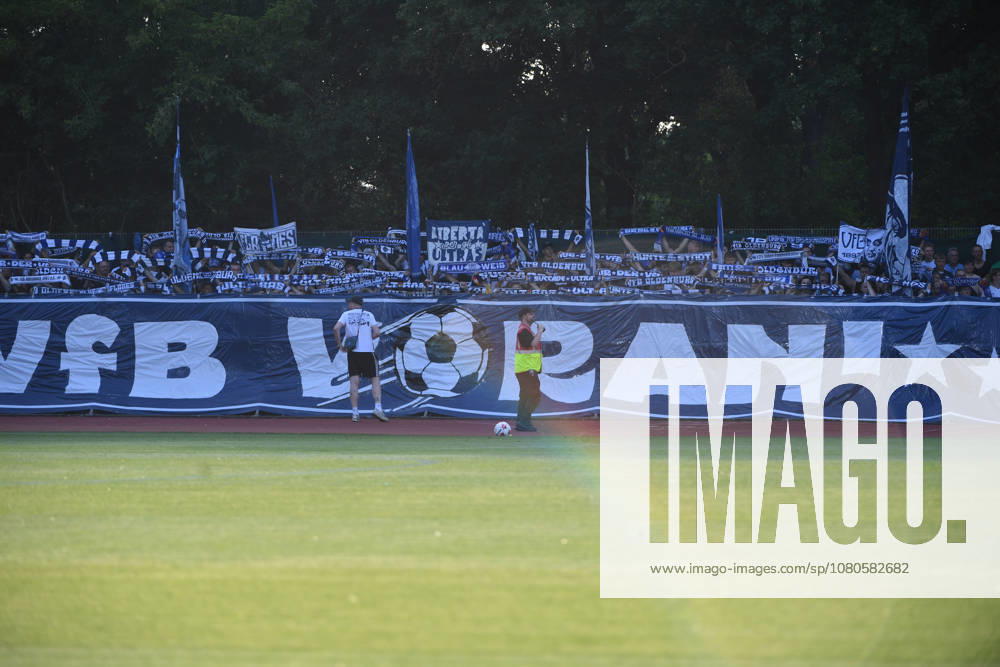 GER, Soccer, Regionalliga Nord, Matchday 1, 2026–2027 Season, Bremen, Section 11, SV Werder Bremen II U23 vs. VfB Oldenburg, VfB Oldenburg Fan Block, Bremen, Section 11, Bremen, Germany