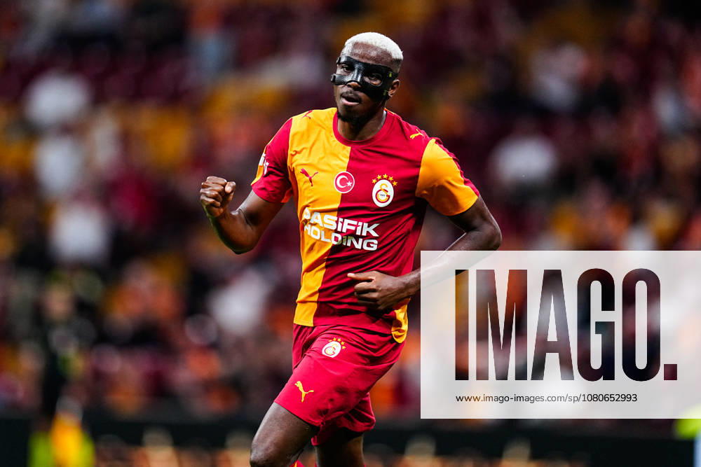 Galatasaray v Stade Rennais Friendly Match Victor Osimhen of Galatasaray celebrates his team s first goal during the friendly match between Galatasaray and Stade Rennais at Rams Park Stadium on August 2, 2026 in Istanbul, Turkey. Istanbul Rams Park Stadium Istanbul Turkey
