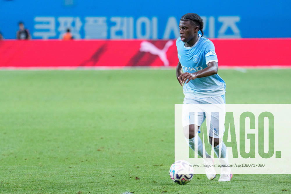 2026 2026 Coupang Play Series football match ( Team K League vs Manchester City FC - 2026 08 05 ) SEOUL, SOUTH KOREA, AUGUST 05: Jeremy Monga of Manchester City dribbles the ball during the 2026 Coupang Play Series football match between Team K League and Manchester City FC at the Seoul World Cup Stadium in Seoul, South Korea, on August 05, 2026. Seoul Seoul World Cup Stadium South Korea 8284_287581