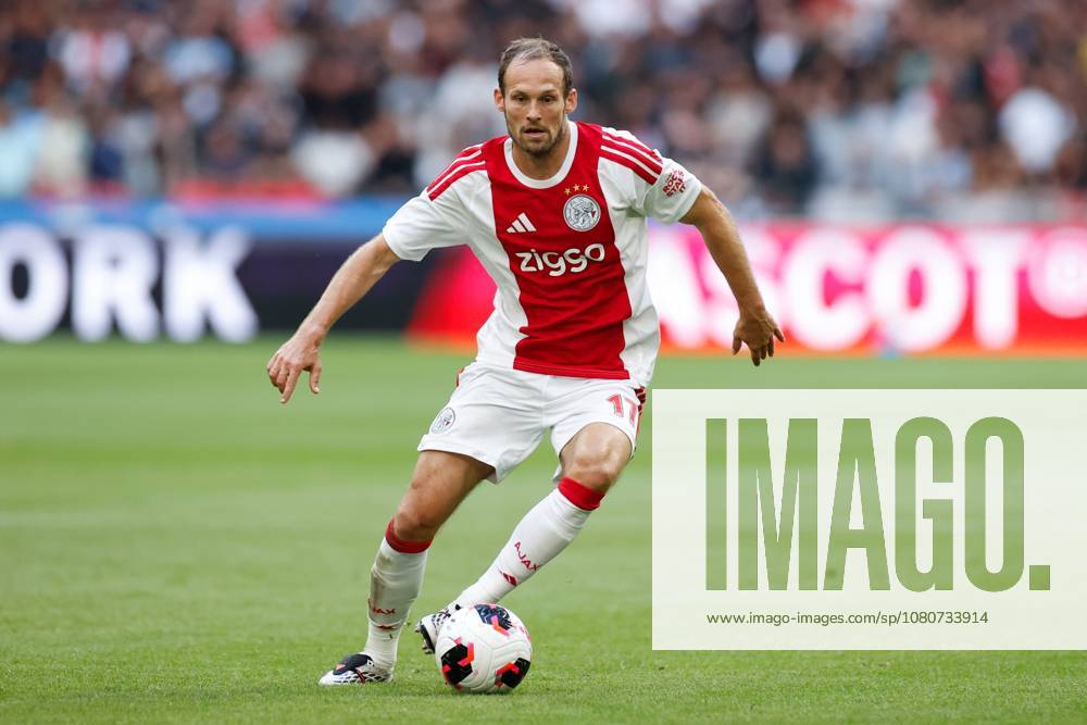 AMSTERDAM , 06-08-2026, Johan Cruijff ArenA , season 2026 2027 , UEFA Conference League play-off football . Match between Ajax and Shelbourne FC , Picture shows Ajax player Daley Blind Ajax - Shelbourne x205489192x