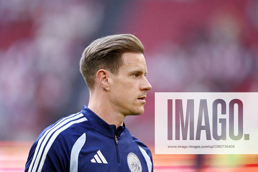 AMSTERDAM - Ajax goalkeeper Marc-Andre ter Stegen ahead of the UEFA Conference League 3rd qualifying round match between AFC Ajax and Shelbourne at the Johan Cruijff ArenA on 6 August 2026 in Amsterdam, the Netherlands. OLAF KRAAK ANP netherlands out - belgium out Amsterdam IVx 564993276 originalFilename: 0863489936st