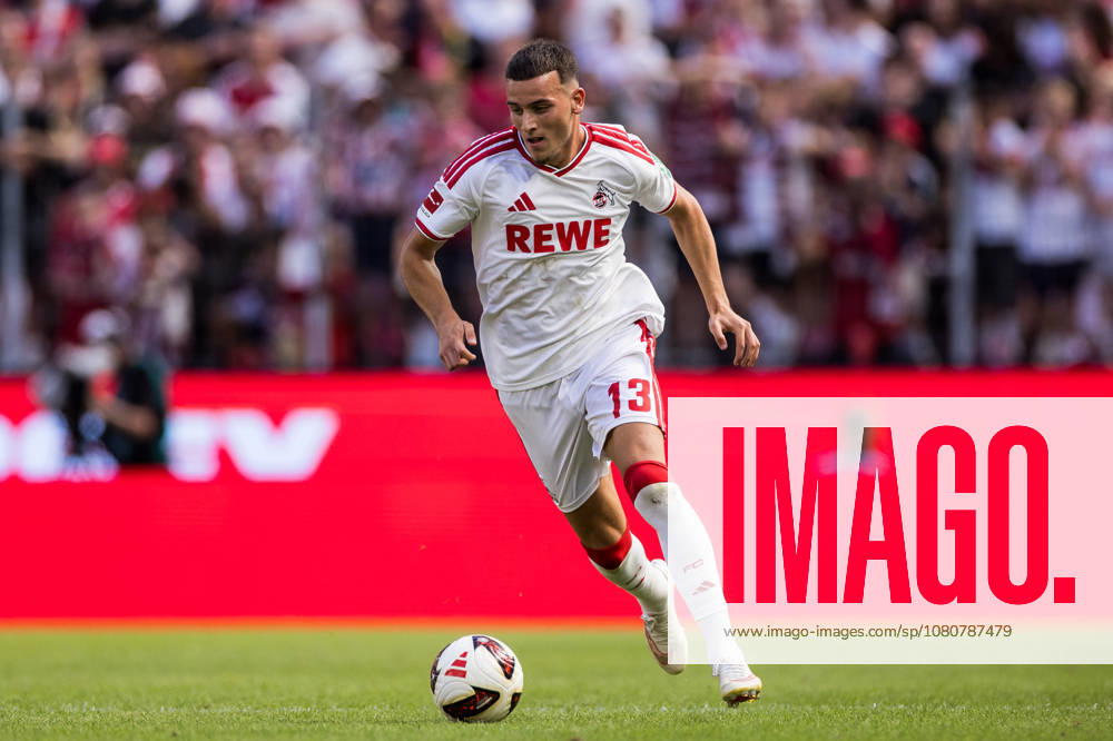 Said El Mala (1. FC Koeln, 13) controls the ball during a friendly match of season 2026 27 between 1. FC Köln vs. Real Sociedad San Sebastian at RheinEnergiestadion on August 08, 2026 in Cologne, Germany. North Rhine Westphalia Germany