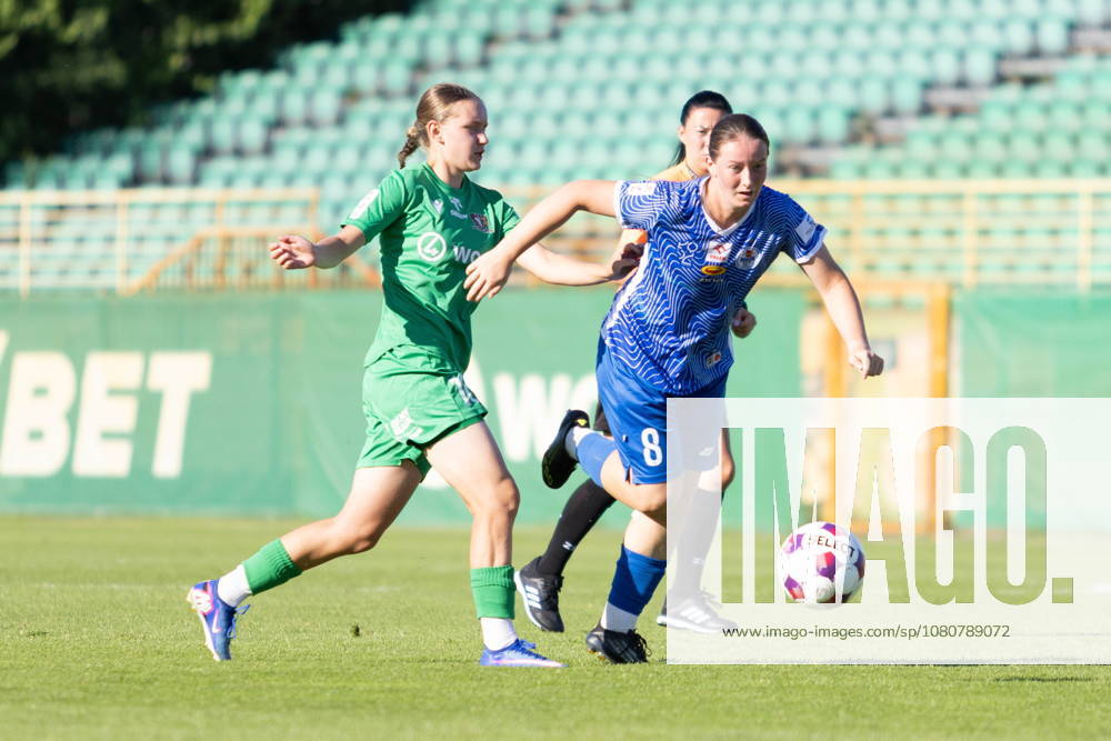 WROCLAW 08.08.2026 MECZ 2.KOLEJKA ORLEN EKSTRALIGA KOBIET SEZON 2026 2027 SLASK WROCLAW - UKS SMS LODZ -- POLISH WOMENS FOOTBALL TOP LEAGUE MATCH SLASK WROCLAW - UKS SMS LODZ OLGA DUDZIAK MARTYNA BARTCZAK FOT. JAKUB MARKOWSKI 400mm.pl NEWSPIX.PL --- newspix.pl