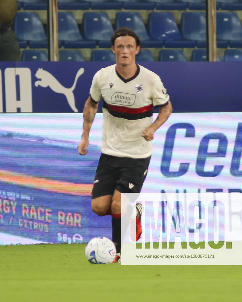 Parma Calcio v UC Sampdoria - Friendly Test Match Liam Henderson of UC Sampdoria plays the ball during a friendly match between Parma Calcio and UC Sampdoria at the Ennio Tardini stadium in Parma, Italy, on August 9, 2026. Parma Italy