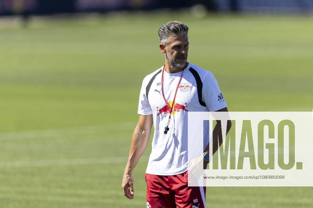 GER, Leipzig, Soccer, RB Leipzig public training session in the photo (from left): Martin Demichelis, head coach of RB Leipzig, before training on August 11, 2026, RB Leipzig Academy Training, Cottaweg, Leipzig. DFL and DFB regulations prohibit any use of photographs as image sequences and or quasi-video,