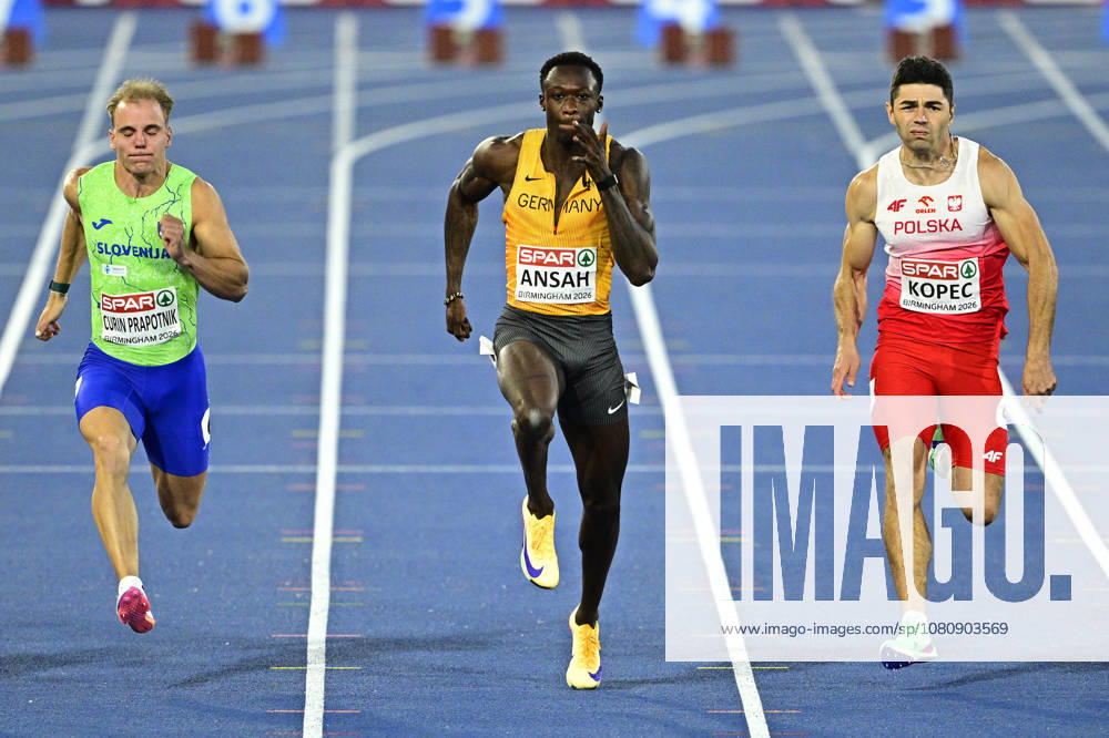 Owen ANSAH Germany, Hamburger SV, Men s 100m GBR, European Athletics Championships Birmingham, August 11, 2026, Jan Papenfuss GBR, European Athletics Championships Birmingham, August 11, 2026, Birmingham