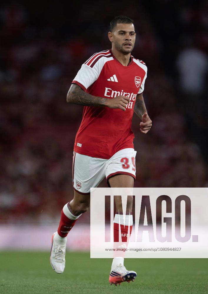Arsenal FC v Como Calcio - Pre-Season Friendly LONDON, ENGLAND - AUGUST 12: Bruno Guimaraes of Arsenal during the pre-season friendly match between Arsenal FC and Como Calcio at Emirates Stadium on August 12, 2026 in London, United Kingdom. London Emirates Stadium England United Kingdom
