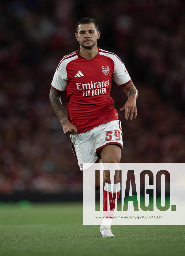 Arsenal FC v Como Calcio - Pre-Season Friendly LONDON, ENGLAND - AUGUST 12: Bruno Guimaraes of Arsenal during the pre-season friendly match between Arsenal FC and Como Calcio at Emirates Stadium on August 12, 2026 in London, United Kingdom. London Emirates Stadium England United Kingdom