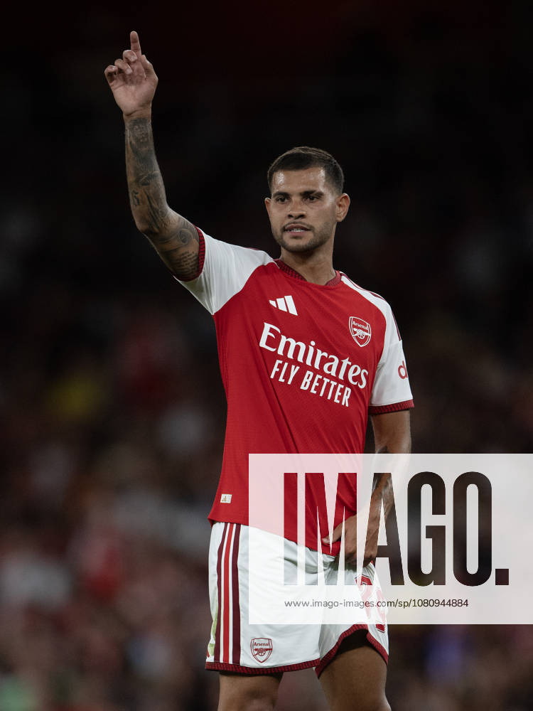 Arsenal FC v Como Calcio - Pre-Season Friendly LONDON, ENGLAND - AUGUST 12: Bruno Guimaraes of Arsenal during the pre-season friendly match between Arsenal FC and Como Calcio at Emirates Stadium on August 12, 2026 in London, United Kingdom. London Emirates Stadium England United Kingdom