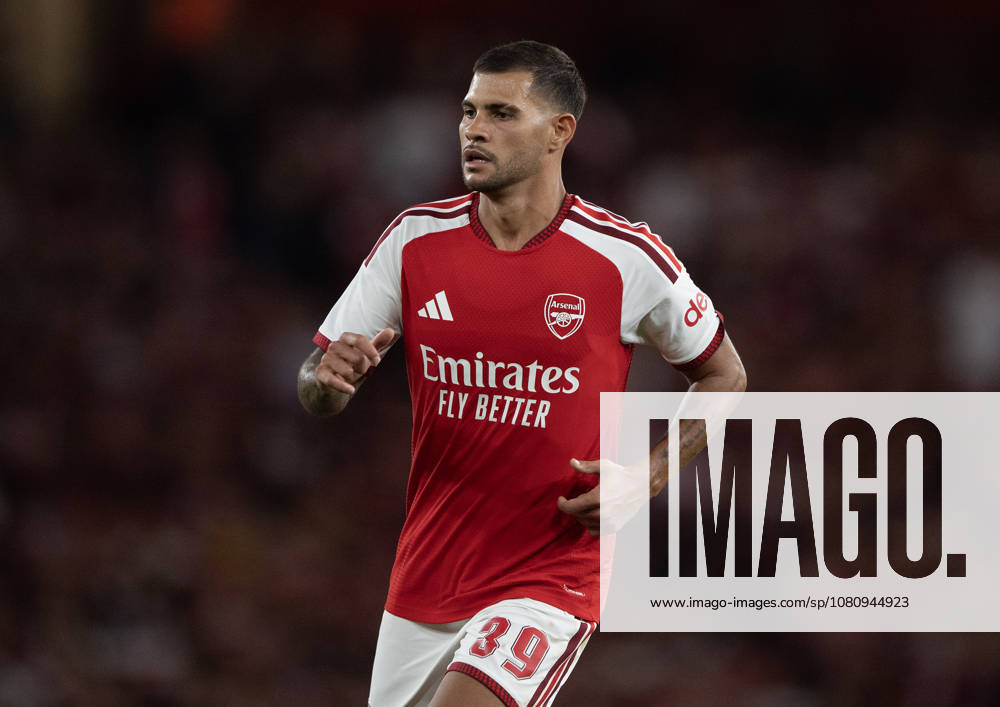 Arsenal FC v Como Calcio - Pre-Season Friendly LONDON, ENGLAND - AUGUST 12: Bruno Guimaraes of Arsenal during the pre-season friendly match between Arsenal FC and Como Calcio at Emirates Stadium on August 12, 2026 in London, United Kingdom. London Emirates Stadium England United Kingdom