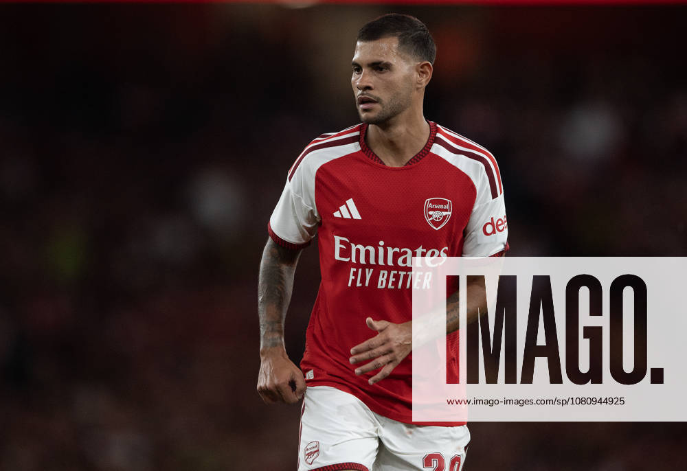 Arsenal FC v Como Calcio - Pre-Season Friendly LONDON, ENGLAND - AUGUST 12: Bruno Guimaraes of Arsenal during the pre-season friendly match between Arsenal FC and Como Calcio at Emirates Stadium on August 12, 2026 in London, United Kingdom. London Emirates Stadium England United Kingdom