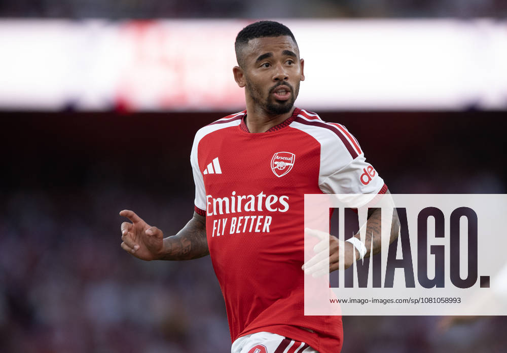 Arsenal FC v Como Calcio - Pre-Season Friendly LONDON, ENGLAND - AUGUST 12: Gabriel Jesus of Arsenal during the pre-season friendly match between Arsenal FC and Como Calcio at Emirates Stadium on August 12, 2026 in London, United Kingdom. London Emirates Stadium England United Kingdom