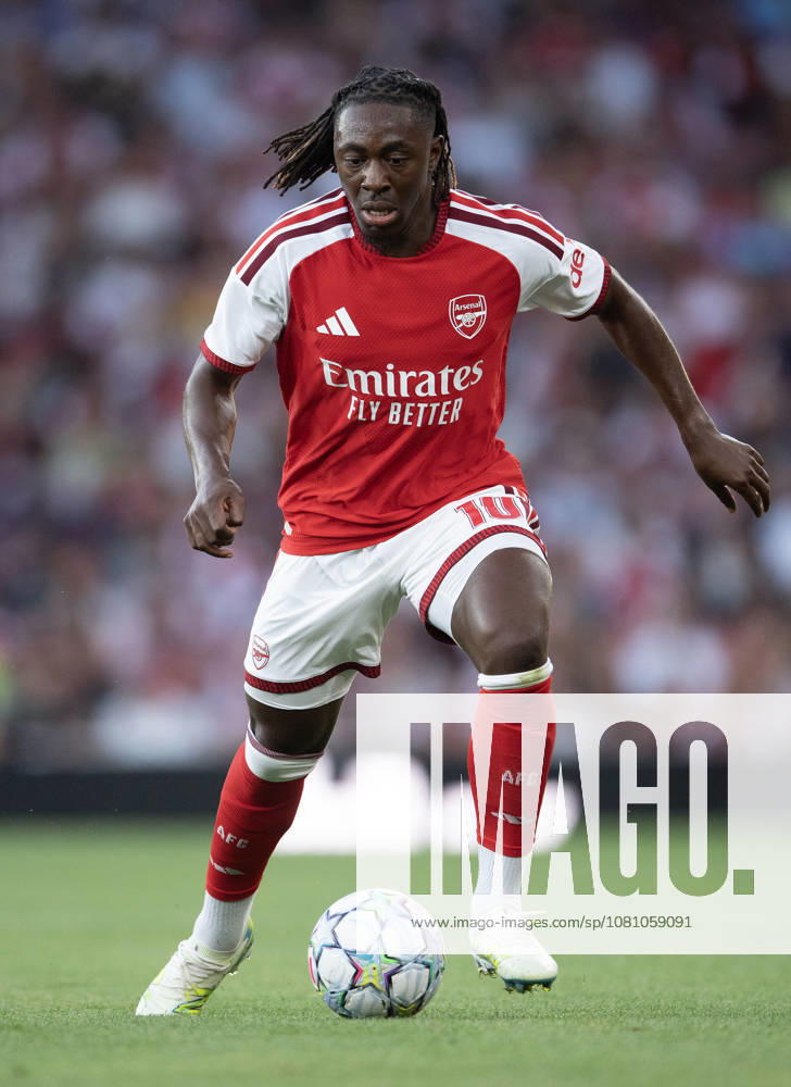 Arsenal FC v Como Calcio - Pre-Season Friendly LONDON, ENGLAND - AUGUST 12: Eberechi Eze of Arsenal during the pre-season friendly match between Arsenal FC and Como Calcio at Emirates Stadium on August 12, 2026 in London, United Kingdom. London Emirates Stadium England United Kingdom