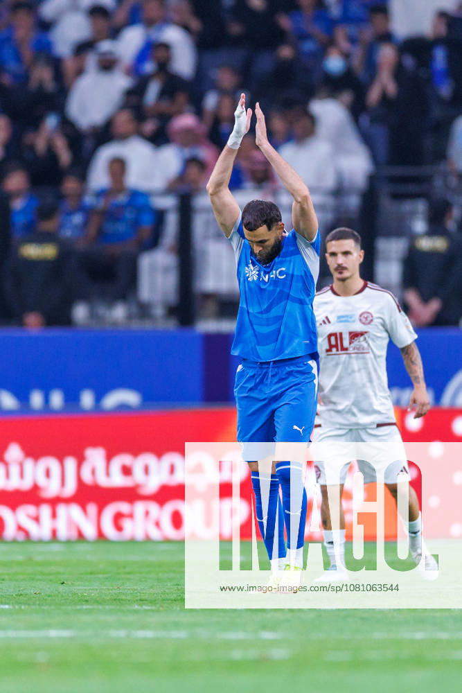 Al Hilal v Al Faisaly: Saudi Pro League RIYADH, SAUDI ARABIA - AUGUST 14: Karim Benzema of team Al Hilal FC celebrates scoring their first goal during the Saudi Pro League game between Al Hilal and Al Faisaly at Kingdom Arena on August 14, 2026 in Riyadh, Saudi Arabia. (Photo by Abdullah Ahmed IMAGO) Riyadh Kingdom Arena Saudi Arabia