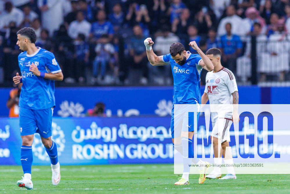 Al Hilal v Al Faisaly: Saudi Pro League RIYADH, SAUDI ARABIA - AUGUST 14: Karim Benzema of team Al Hilal FC celebrates scoring their first goal during the Saudi Pro League game between Al Hilal and Al Faisaly at Kingdom Arena on August 14, 2026 in Riyadh, Saudi Arabia. (Photo by Abdullah Ahmed IMAGO) Riyadh Kingdom Arena Saudi Arabia