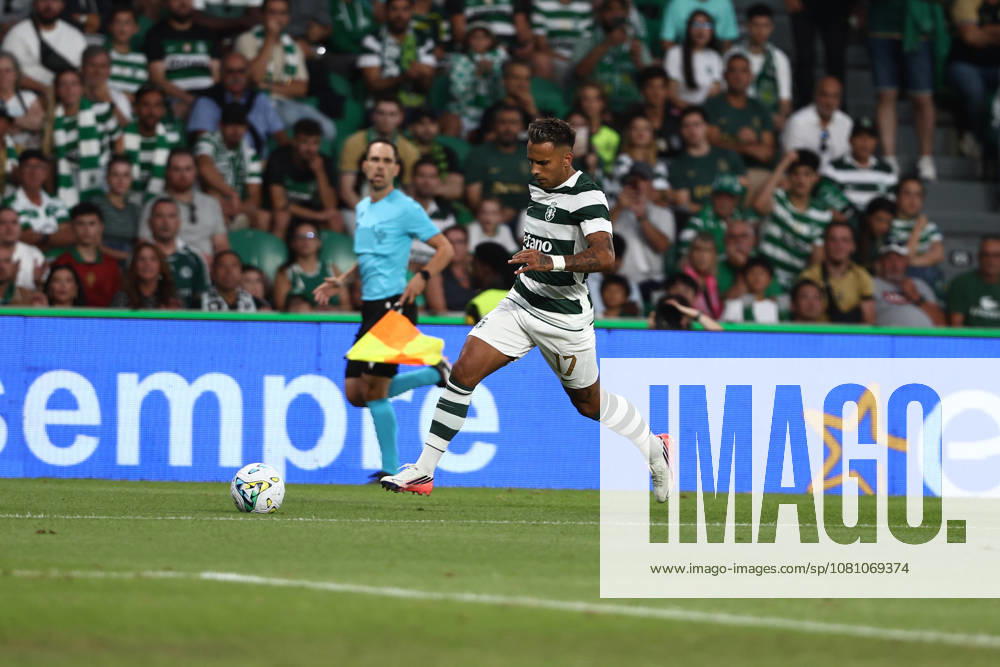 RODRIGO ZALAZAR of Sporting CP seen in action during the Liga Portugal Betclic 26 27 match between Sporting CP and Vitoria de Guimaraes at Estadio Jose Alvalade on August 14 2026, in Lisboa, Portugal. Sporting CP X Vitoria Guimaraes - Liga Portugal Betclic - ZUMAa269 20260814_zsp_a269_009
