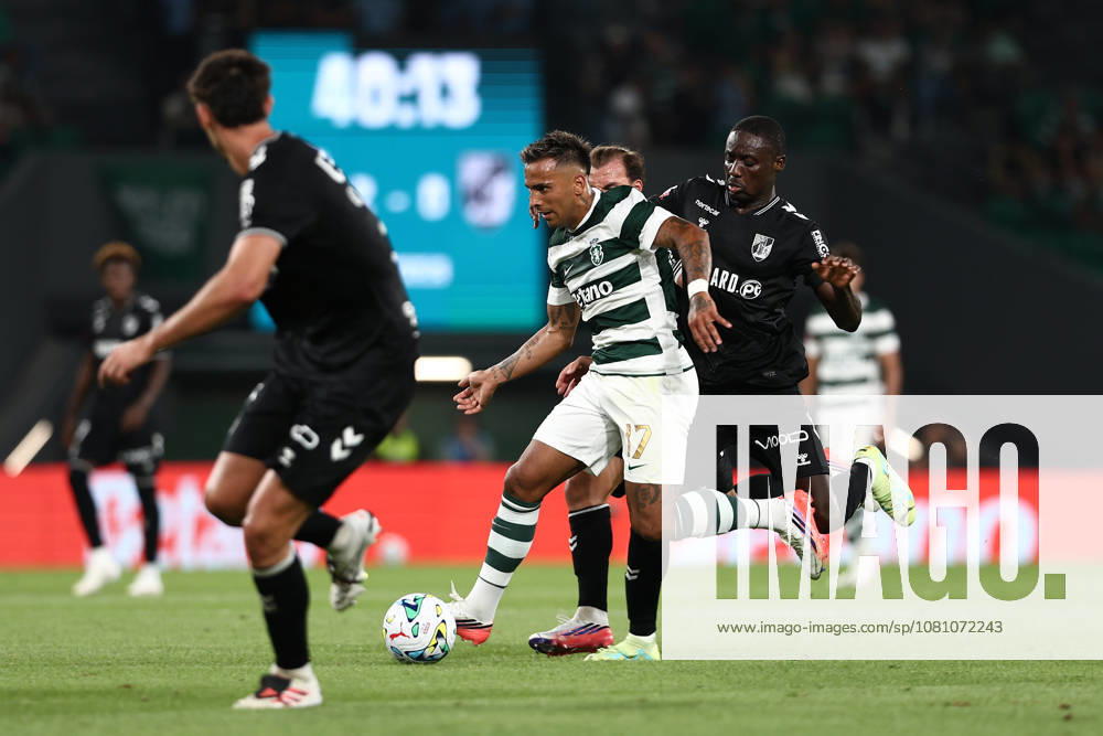 RODRIGO ZALAZAR of Sporting CP seen in action during the Liga Portugal Betclic 26 27 match between Sporting CP and Vitoria de Guimaraes at Estadio Jose Alvalade on August 14 2026, in Lisboa, Portugal. Lisboa Portugal - ZUMAa269 20260814_zsp_a269_044