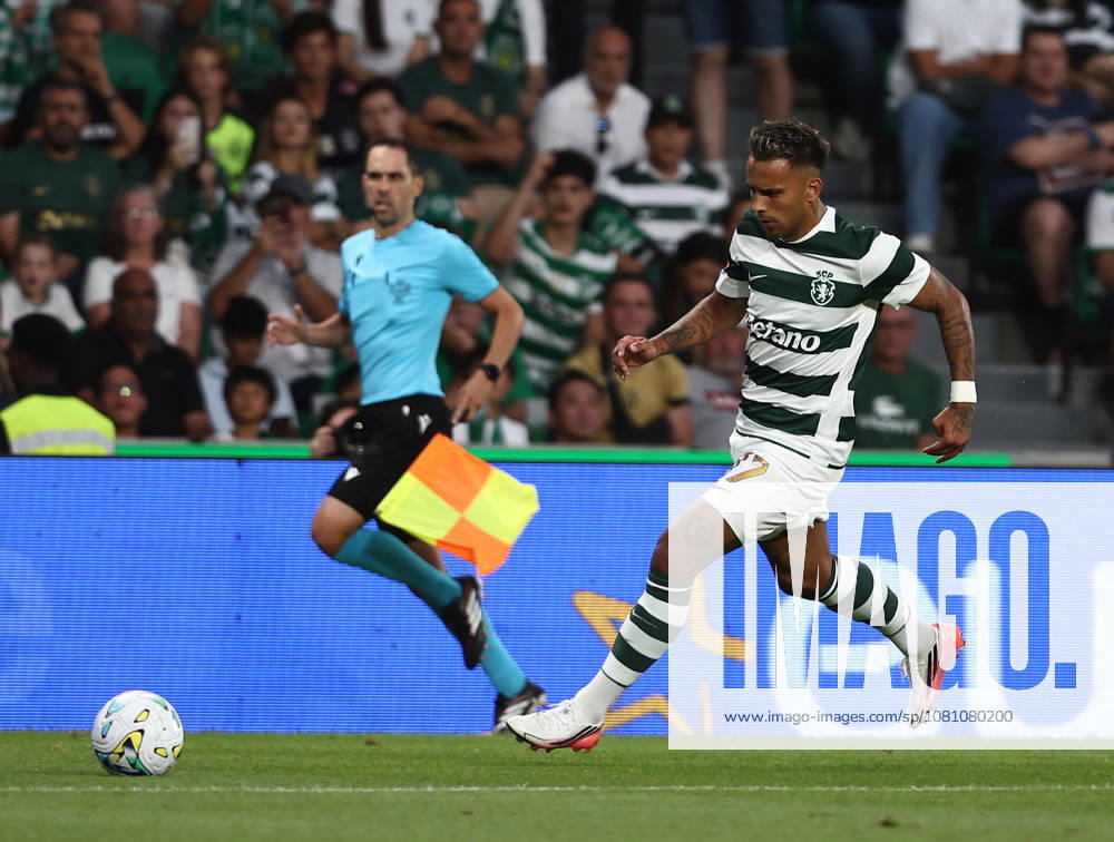 RODRIGO ZALAZAR of Sporting CP seen in action during the Liga Portugal Betclic 26 27 match between Sporting CP and Vitoria de Guimaraes at Estadio Jose Alvalade on August 14 2026, in Lisboa, Portugal. Lisboa Portugal - ZUMAa269 20260814_zsp_a269_066