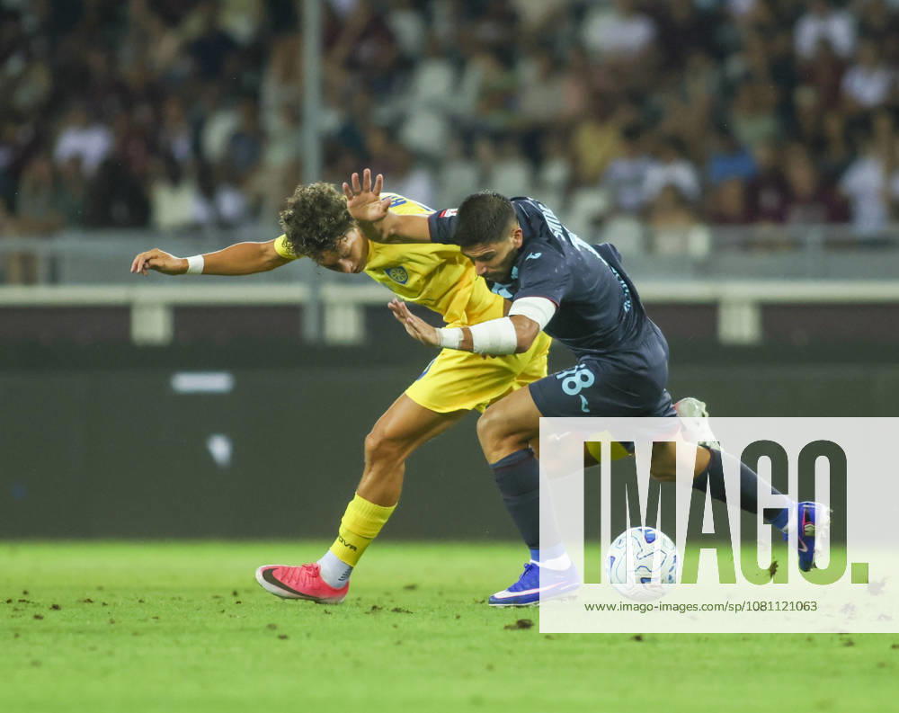 IPA87515163 - Giovanni Simeone of Torino FC during the 2026 27 Coppa Italia soccer match between Torino FC and Carrarese Calcio 1908 on August 15, 2026, at the Stadio Olimpico Grande Torino in Turin, Italy. Photo by Nderim KACELI