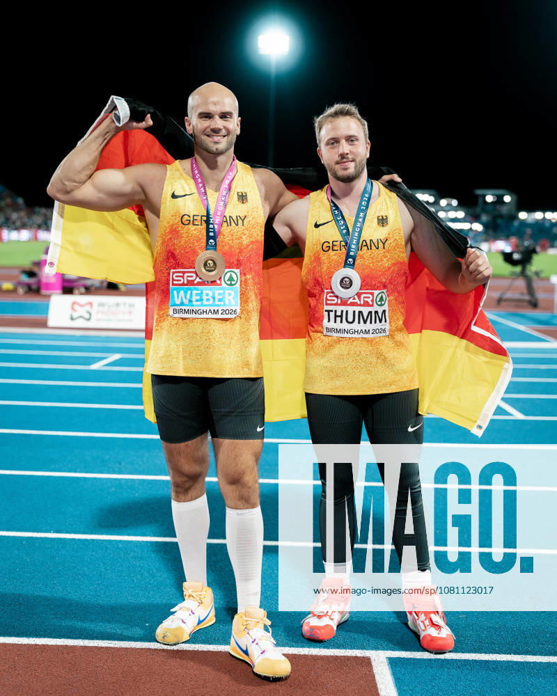 Julian Weber, USC Mainz, Men s Javelin Throw; Nick Thumm, VfB Stuttgart, Men s Javelin Throw; GBR, Track and Field, Athletics, 2026 European Athletics Championships, 2026 European Track and Field Championships, Birmingham 2026, August 9, 2026, GBR, Track and Field, Athletics, 2026 European Athletics Championships, 2026 European Track and Field Championships, Birmingham 2026, August 9, 2026, Birmingham