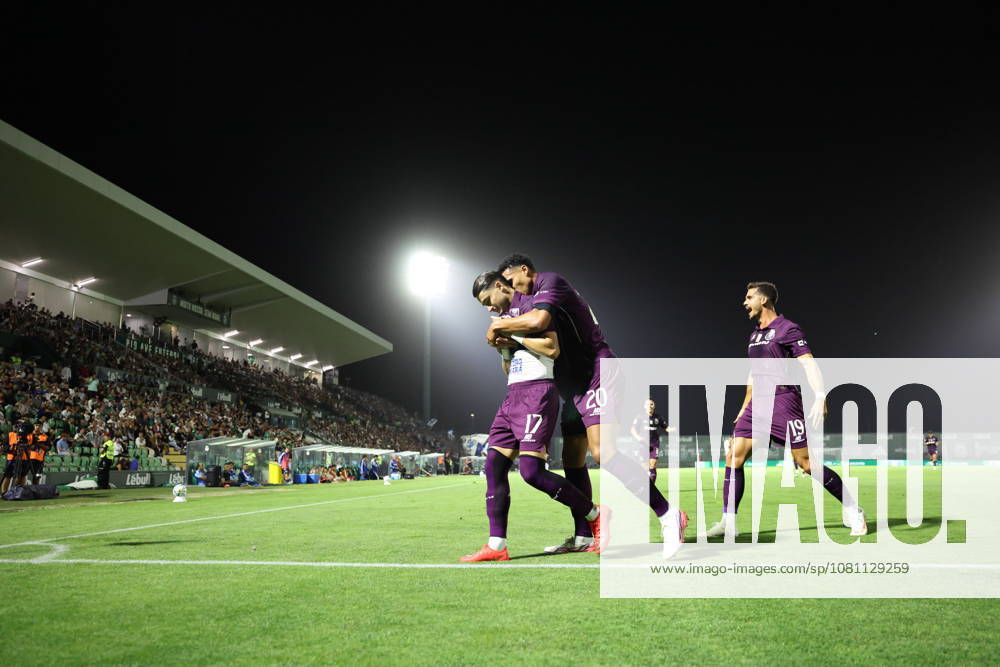 VILA DO CONDE, PORTUGAL - AUGUST 15: Borja Sainz of FC Porto celebrates after scoring a goal during the Liga Portugal Betclic 2026 27 match between Rio Ave and FC Porto at Estadio dos Arcos on August 15, 2026 in Vila do Conde, Portugal. Vila Do Conde Portugal - ZUMAe141 20260815_zsp_e141_049